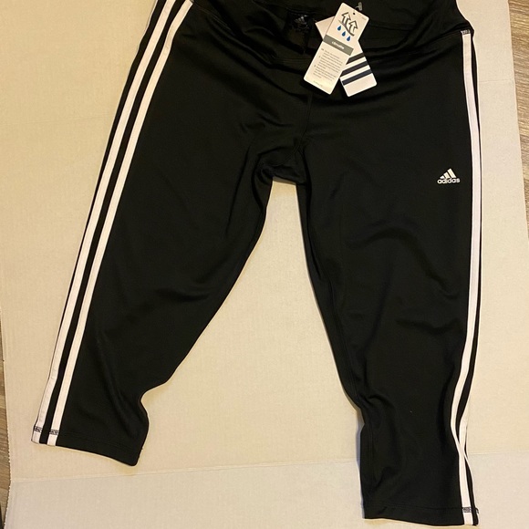 Adidas Performance 3/4 Black NWT - Picture 3 of 6
